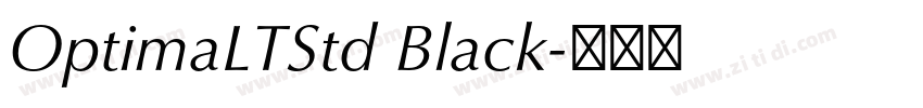 OptimaLTStd Black字体转换